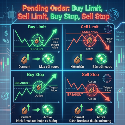 Pending Order Chuyên Sâu: Buy Limit, Sell Limit, Buy Stop, Sell Stop