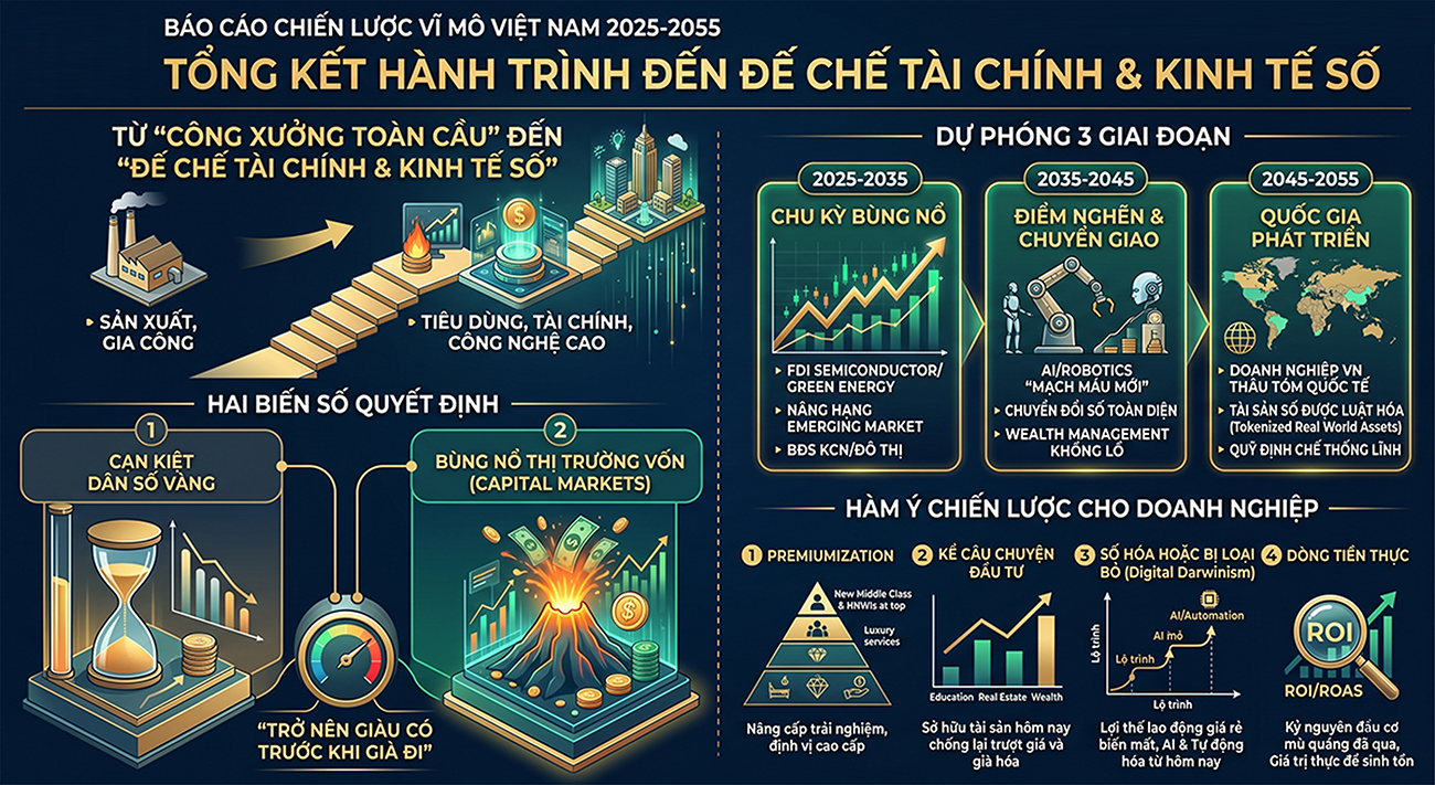 TỪ "CÔNG XƯỞNG TOÀN CẦU" ĐẾN "ĐẾ CHẾ TÀI CHÍNH & KINH TẾ SỐ