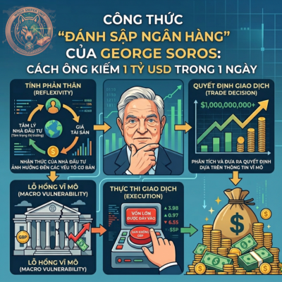 Công thức “đánh sập ngân hàng” của George Soros: Cách ông kiếm 1 tỷ USD trong 1 ngày
