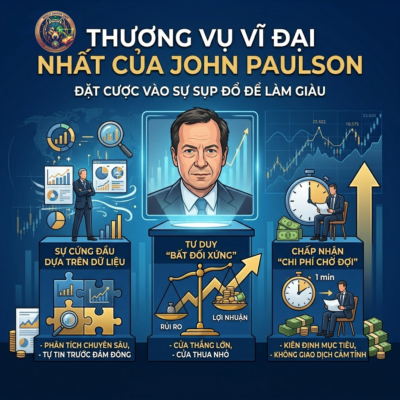 Thương vụ vĩ đại nhất của John Paulson: Đặt cược vào sự sụp đổ để làm giàu
