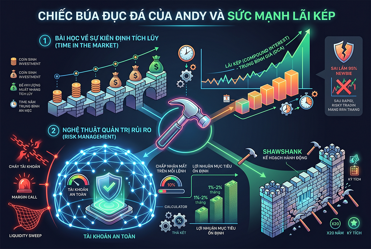 Chiếc Búa Đục Đá Của Andy Và Sức Mạnh Vô Hạn Của Lãi Kép