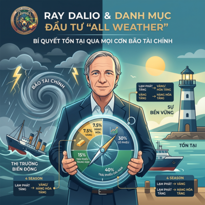 Ray Dalio và danh mục đầu tư “All Weather”: Bí quyết tồn tại qua mọi cơn bão tài chính