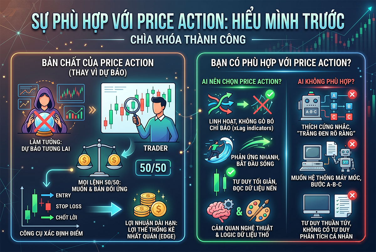 Sự phù hợp với phương pháp: Hiểu mình trước khi hiểu thị trường