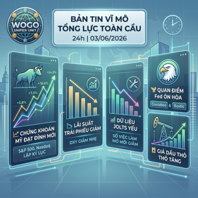 BẢN TIN VĨ MÔ TỔNG LỰC TOÀN CẦU 24H | 03/06/2026